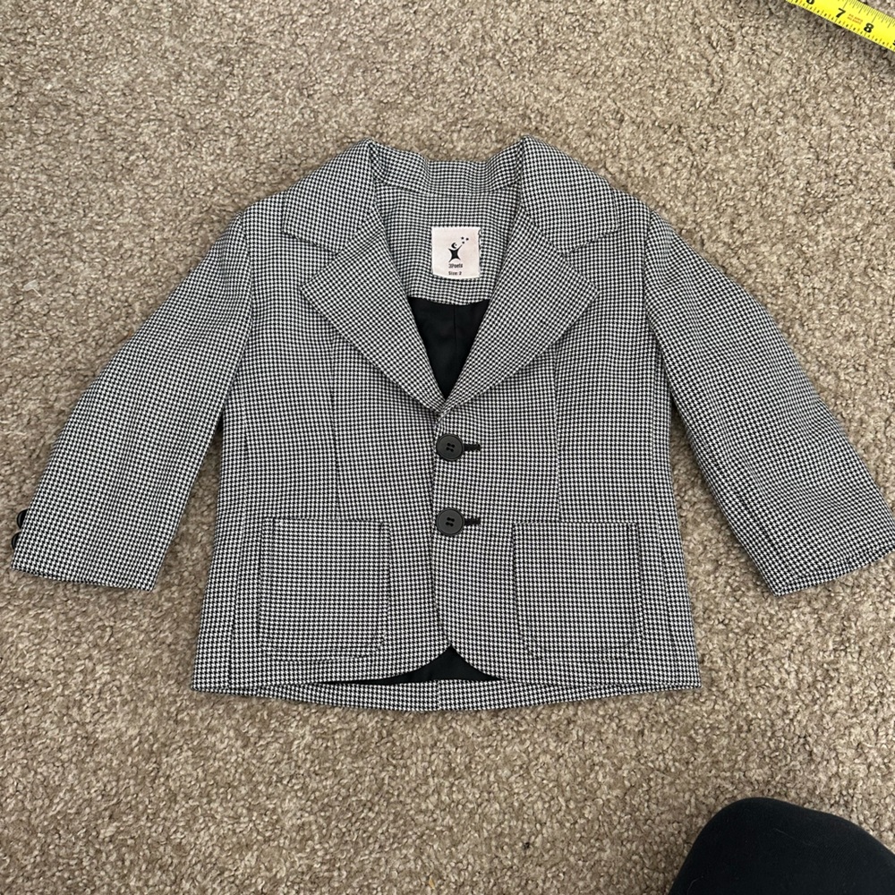 Baby button up suit coat blazer fits size 12-24 month